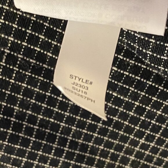 Madewell Long Robe Jacket in Grid Pattern Open Front Pockets Linen Small - Picture 12 of 12